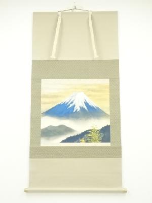 JAPANESE HANGING SCROLL / HAND PAINTED / Mt.FUJI 